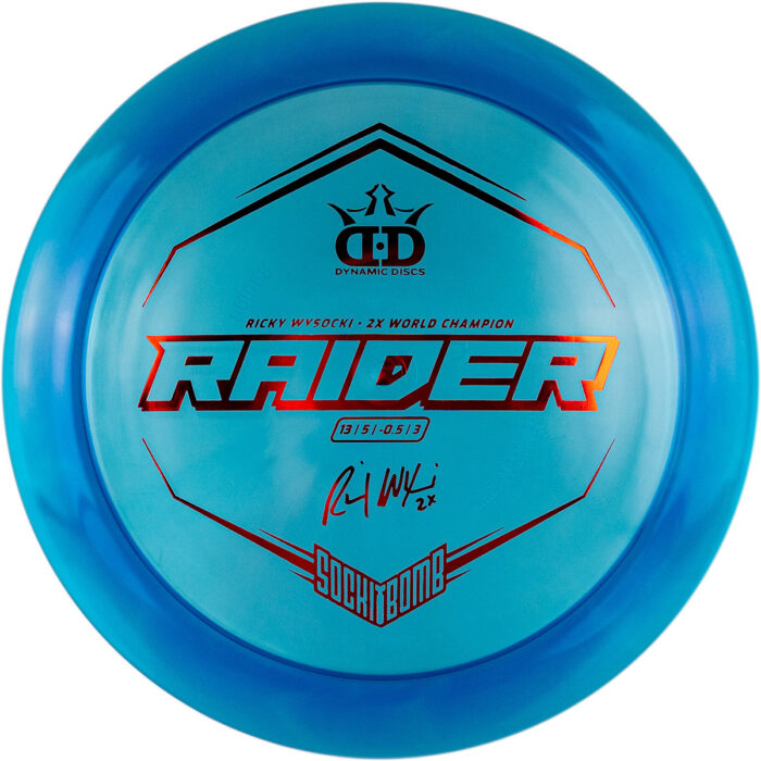 Dynamic Discs Lucid Ice Raider  Ricky Wysocki Sockibomb Stamp